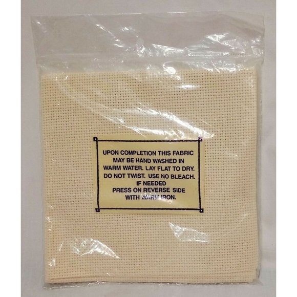 Ivory Cross Stitch AIDA Cloth Fabric 14 Count 12” x 18” 100% cotton 56181 - Picture 3 of 5